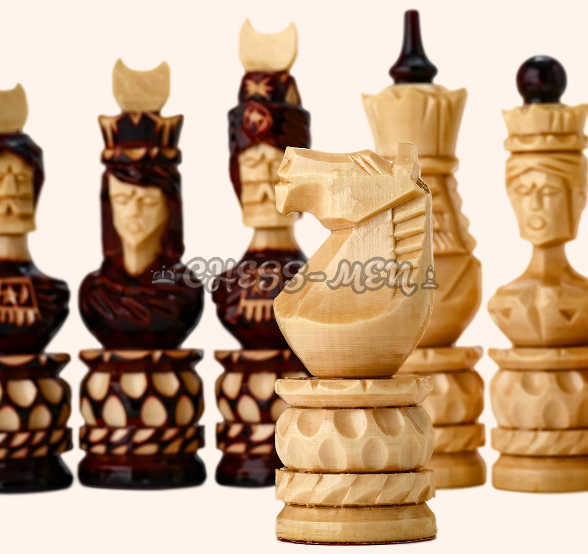 Шахматные фигуры Резьба Османская битва (липа)