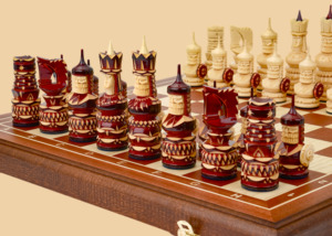 Шахматы Кайзер (махагон, клетка 5см)