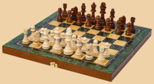 Шахматы Малахит (средние)