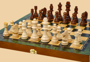 Шахматы Малахит (средние)