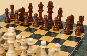 Шахматы Малахит (средние)