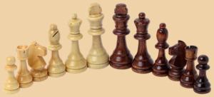 Шахматы Малахит (средние)