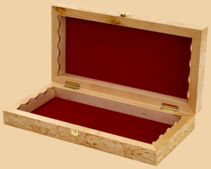 Шахматная доска складная Карельская берёза (клетка 4 см)