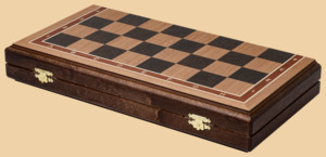 Шахматная доска складная Турнирная (венге и дуб, клетка 5 см)