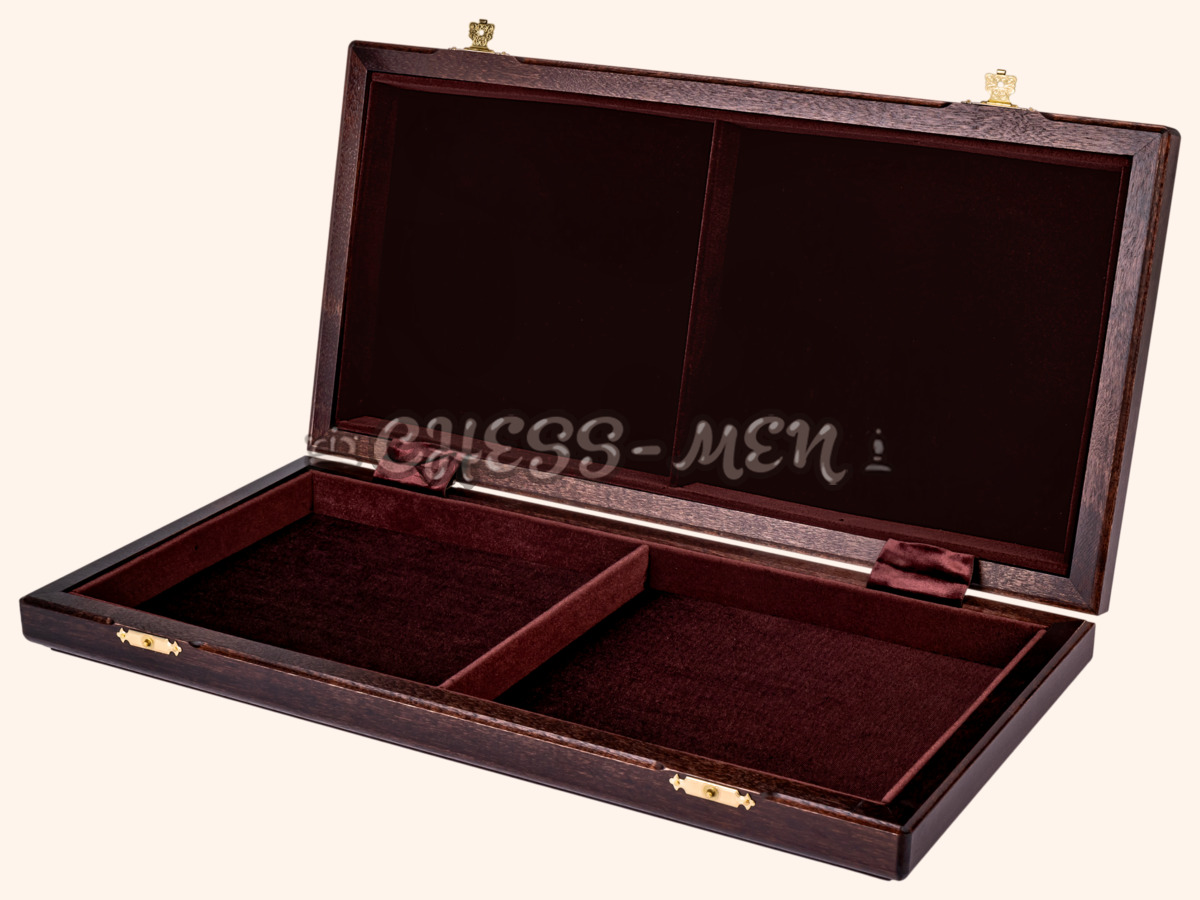 Шахматная доска складная Турнирная (венге и дуб, клетка 5 см)