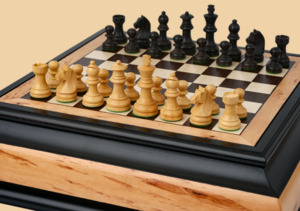 Шахматы Гефест №2 (корень ореха и карельской березы)