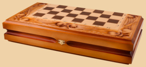 Шахматы, нарды, шашки Медведь (с классическими фигурами, большие)