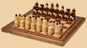 Шахматы Османская битва (махагон)