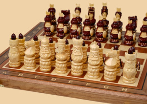 Шахматы Османская битва (махагон)