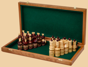 Шахматы Османская битва (махагон)