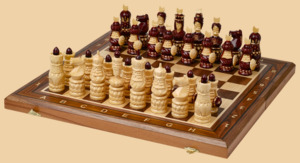 Шахматы Османская битва (орех)