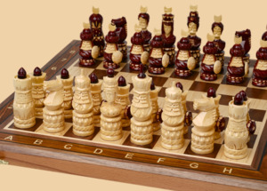 Шахматы Османская битва (орех)