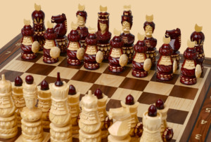 Шахматы Османская битва (орех)