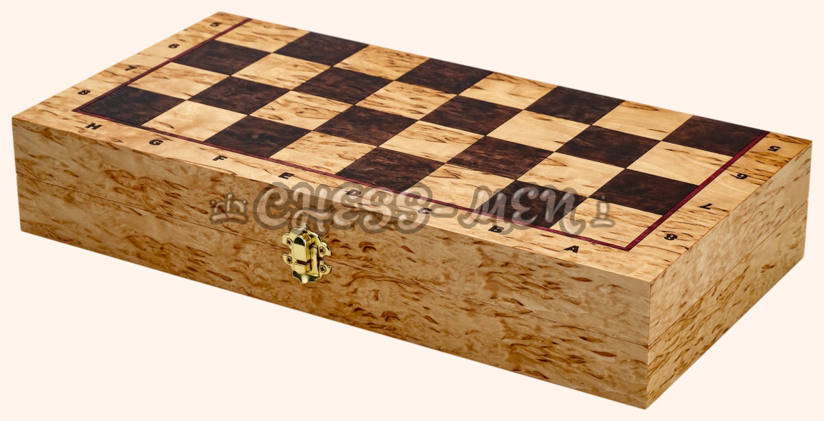 Шахматы Примавера малые (карельская берёза, берёовый кап)