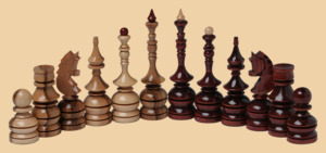 Шахматы Гамбит (доска махагон-ясень, клетка 4,5 см)