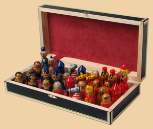 Шахматы Америка и СССР (с надписью на доске USSR - USA)