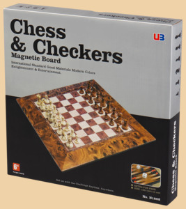 Шахматы, шашки Тревел (2 в 1, нарды в комплекте, магнитные)