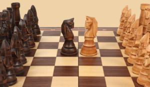 Шахматы Немцы (фигуры с утяжелением, модель №1)