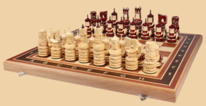 Шахматы Ампир резьба (модель №2)