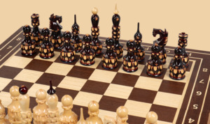 Шахматы Ампир резьба (модель №4)