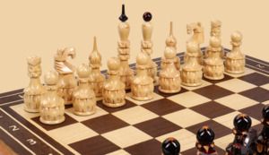 Шахматы Ампир резьба (модель №4)