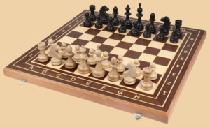 Шахматы Сражение (венге, клетка 5 см)