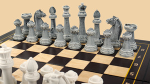 Шахматы Цитадель (средние, клетка 4 см)