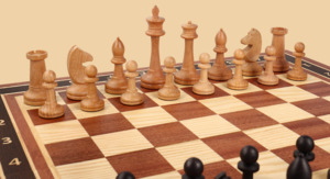 Шахматы Лазурный берег (махагон, клетка 5 см)