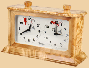 Шахматные часы Арт-Деко INSA (массив капа)