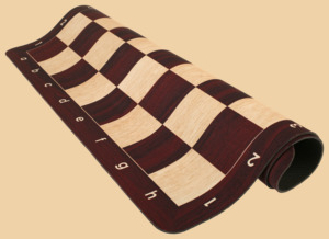 Шахматная доска Винил VIP (дерево палисандр, размер 51 на 51 см)