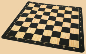 Шахматная доска Винил VIP (дерево венге, размер 51 на 51 см)