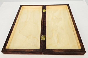 Шахматная доска складная Школьная (чёрные клетки, тонированная кромка)