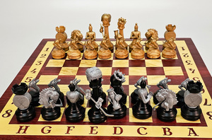 Шахматные фигуры Хоккей (дуб и полимер)