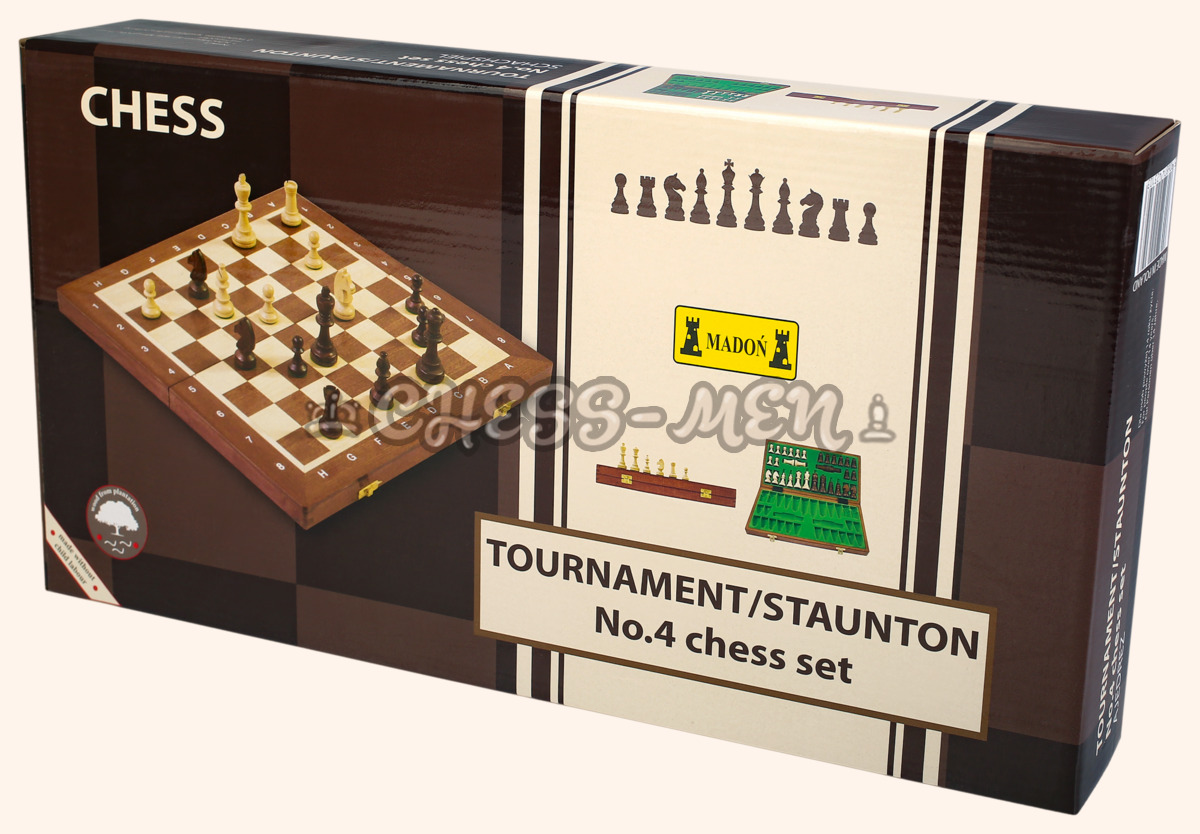 Шахматы Стаунтон №4 (махагон)