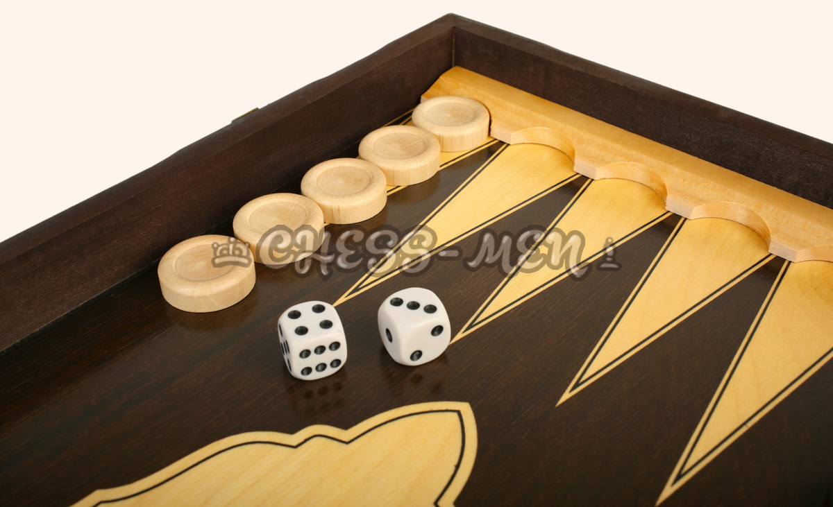 Шахматы, нарды, шашки Элит (тёмные)