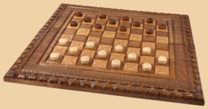 Шахматы, нарды, шашки Стражи (тёмные, большие)