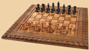 Шахматы, нарды, шашки Стражи (тёмные, большие)