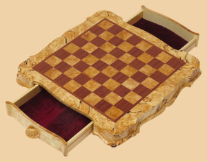 Шахматы Изящные (берёзовый кап)